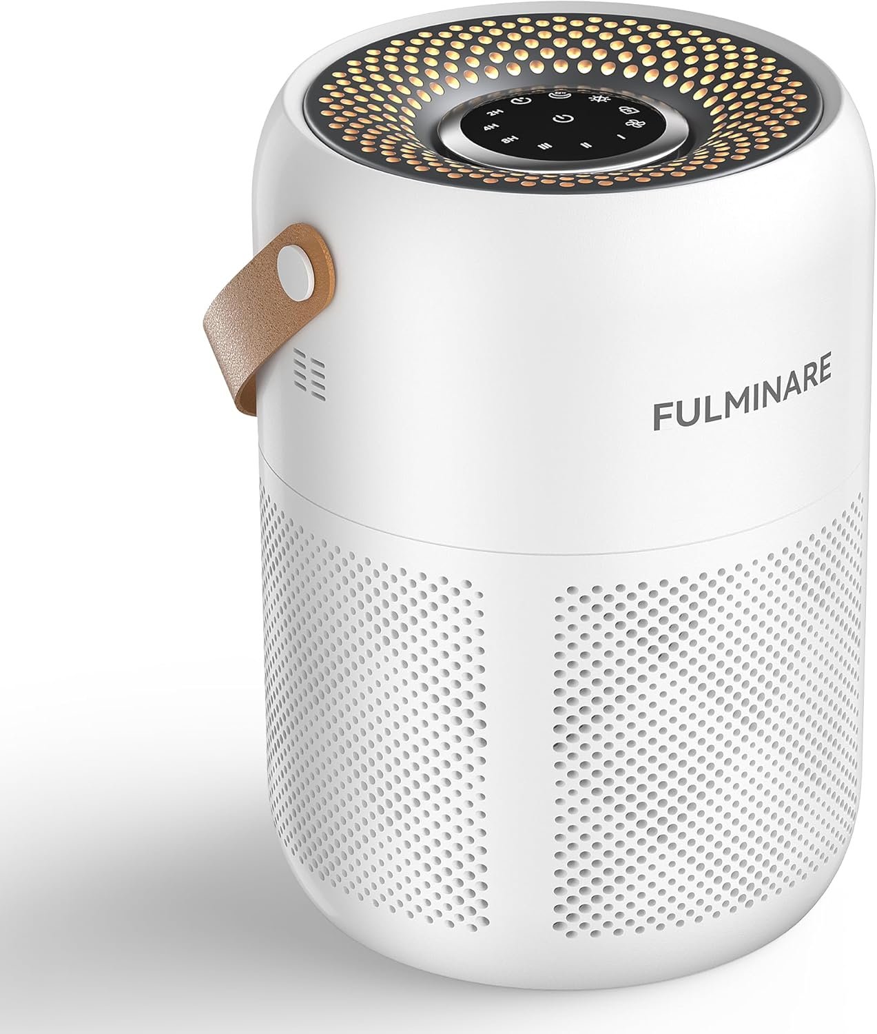 FULMINARE Air Purifiers for Home Bedroom Up to 680 Ft², with H13 HEPA Air Purifier, 360° Intake for Pet Hair, Smoke, Odors. Features 3 Speeds, Timer, 24dB Quiet & Night Light, (White)