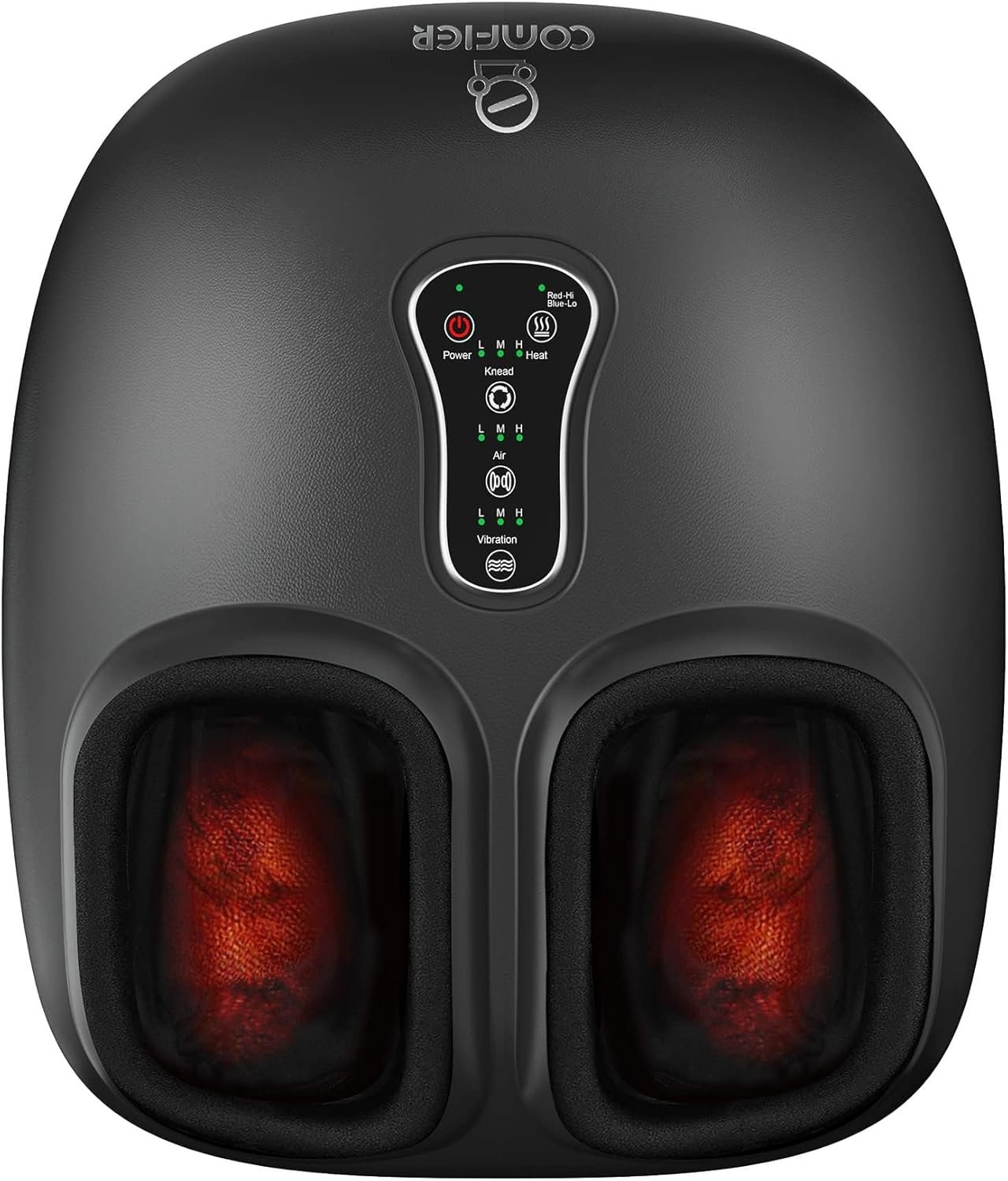 COMFIER [2026 Shiatsu Foot Massager with Fast Heat,Kneading Rolling Compression,Extra Vibration, FSA Eligible HSA Store, Plantar Fasciitis,Neuropathy Pain,Father Day Gift for Men,Bigger Size 13IN