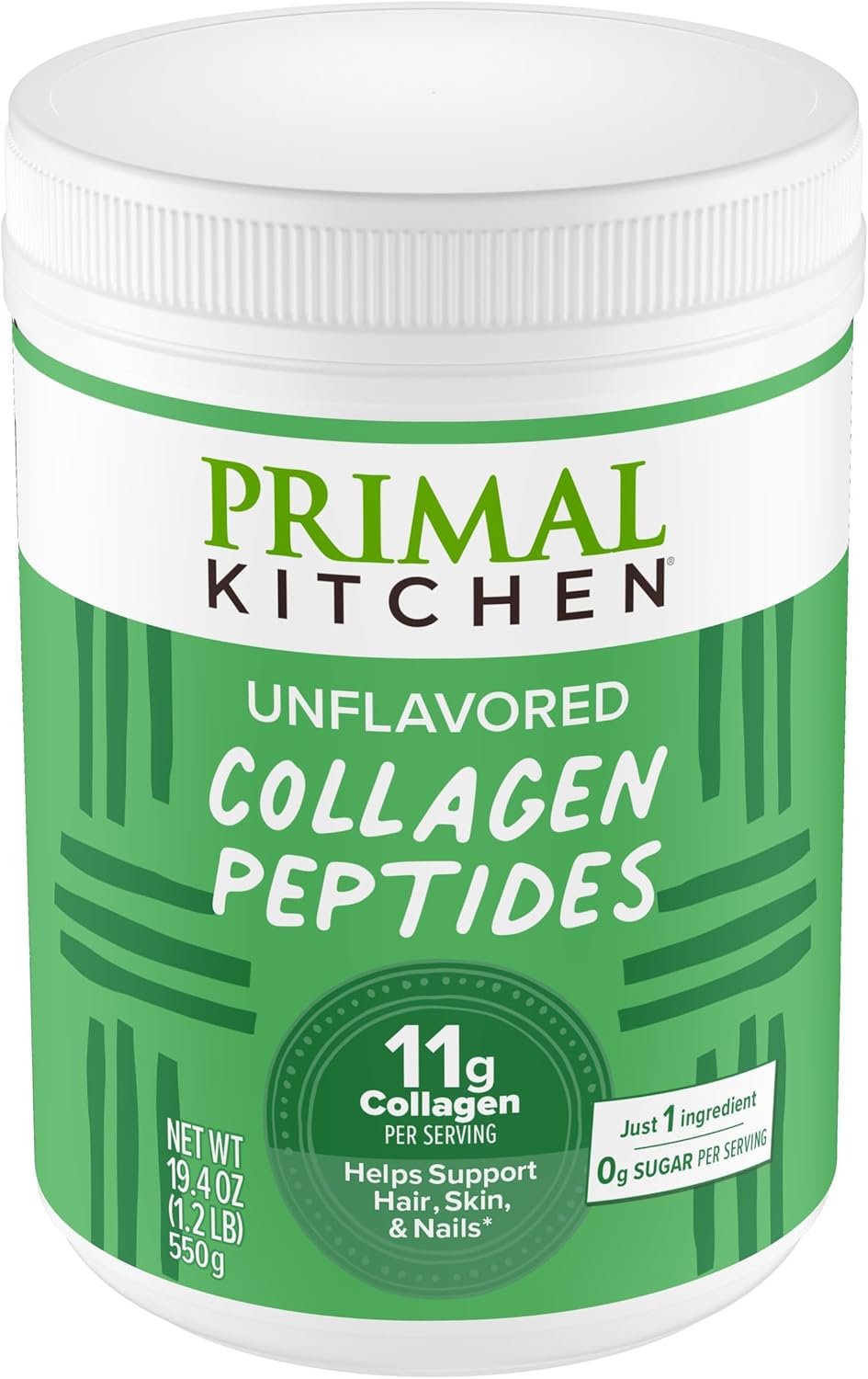 Primal Kitchen Collagen Peptides, Unflavored Collagen Powder, 1.2 Pounds
