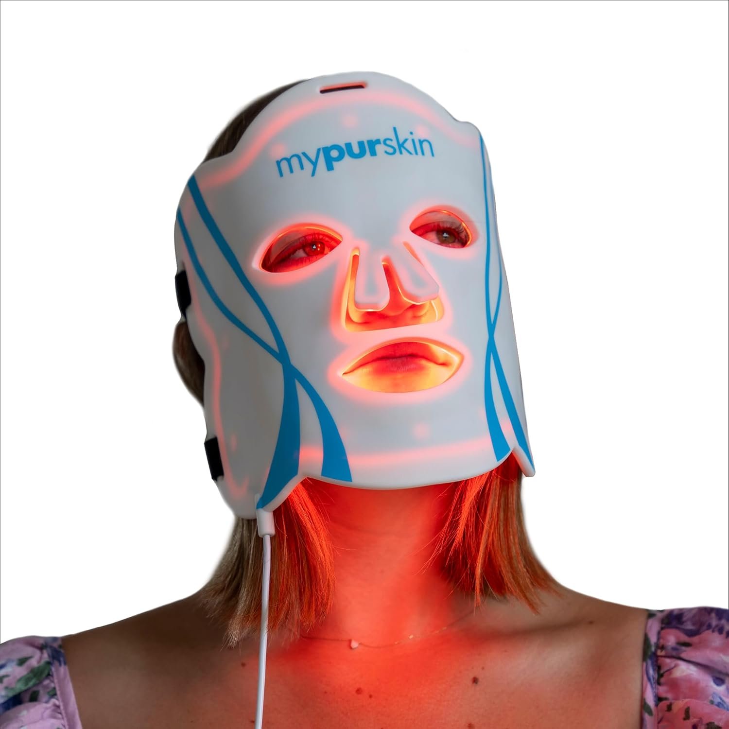 Pro Grade Light Therapy Face Mask, 264 LED, Clinically Proven 4-50x Higher Dose, 4 Red & Infrared Wavelengths for Facial Redness, Wrinkles, for Women & Men
