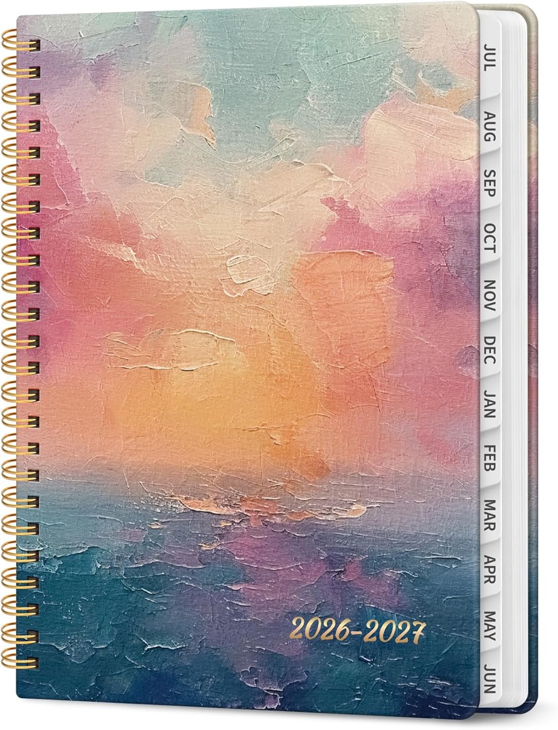 Planner 2026-2027, Academic Year Weekly and Monthly Calender Planner, from Jul 2026 – Jun 2027, Spiral Bound School Planning Book, Perfect for Teacher, Student, Women & Men, A5 (6.3″ x 8.5″), Sunset