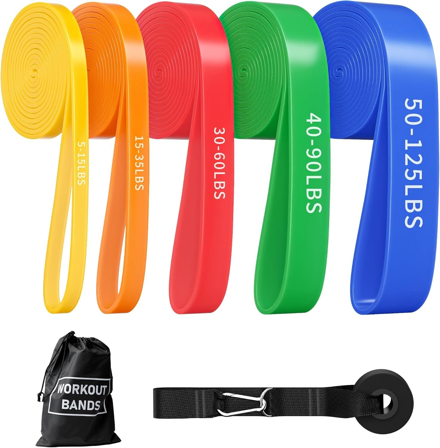 Exercise Bands, Resistance Bands for Working Out, Workout Bands, Pull up Assist Bands, Stretch Bands for Exercise at Home/Gym -fu