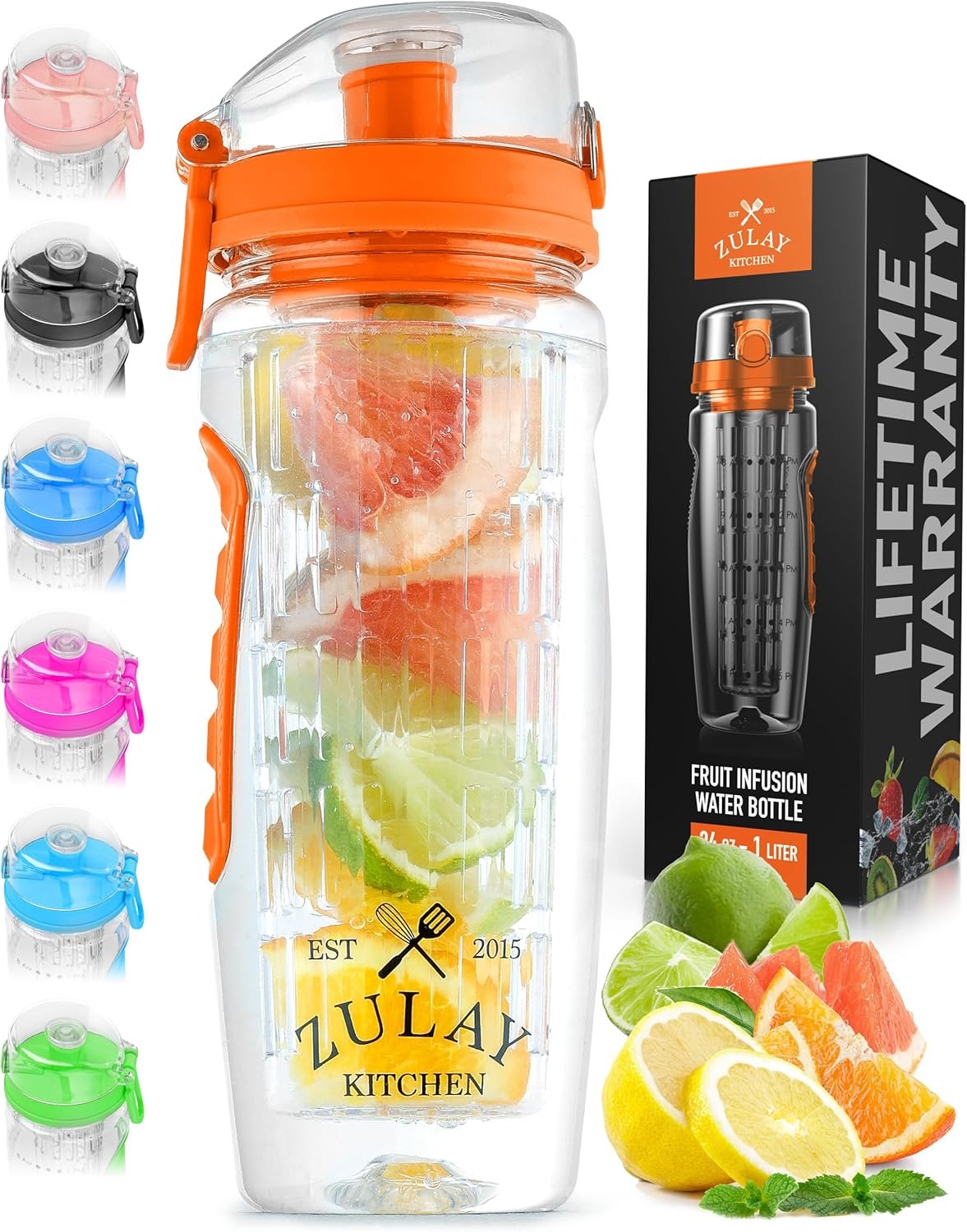 Portable Water Bottle with Fruit Infuser