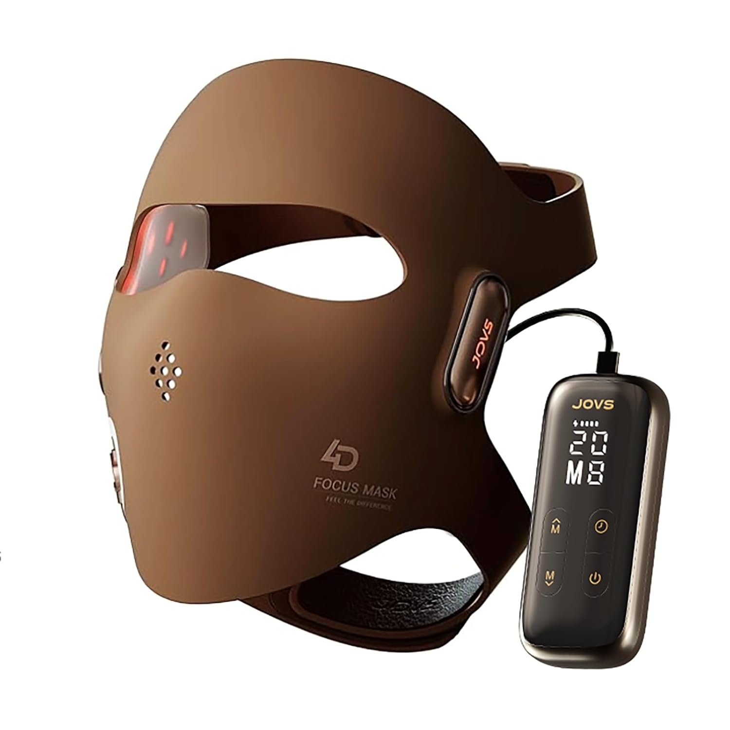 JOVS 4D Laser Light Therapy Mask – Red Light Therapy for Face, Led Face Mask Light Therapy, 6x Powerful More Than LED, FPT Technology, 4 Wavelengths, Anti-Aging, Gift for Women Mom Wife