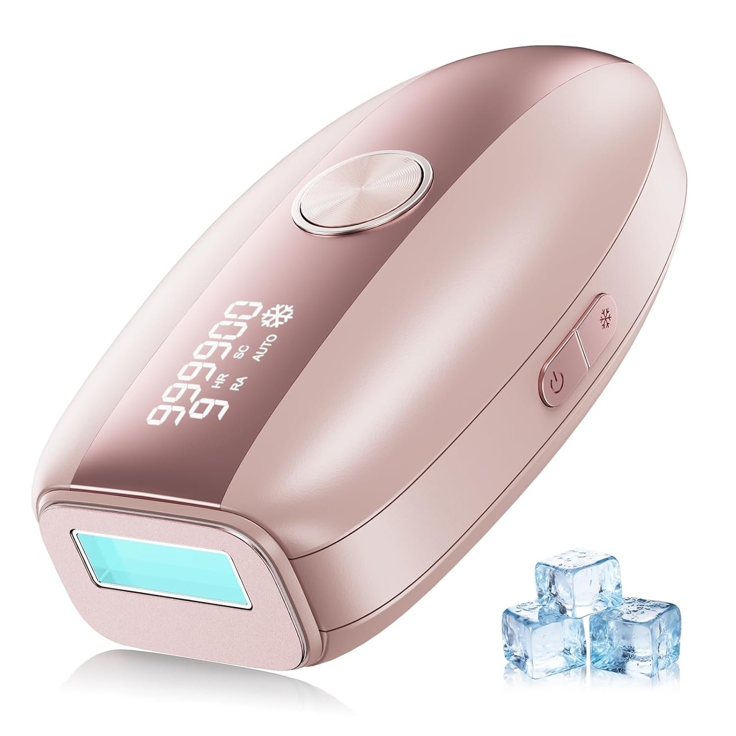 Laser Hair Removal IPL Hair Removal Device for Women & Men,Safe At-Home 5℃ Ice-Cooling,Painless & Long-Lasting Results,86% Less Hair In 3 Weeks for Full Body & Face,Bikini Line,Manual & Auto Mode