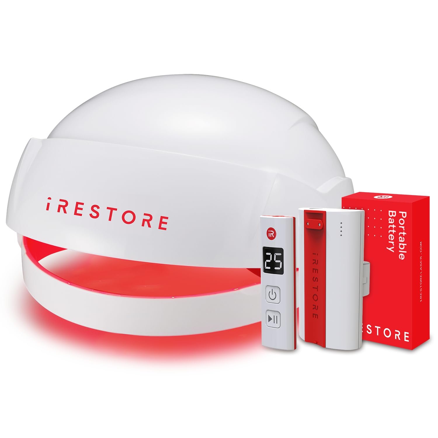 Grow & Glow Bundle: Essential Hair Device with Battery Pack + LED Face Mask