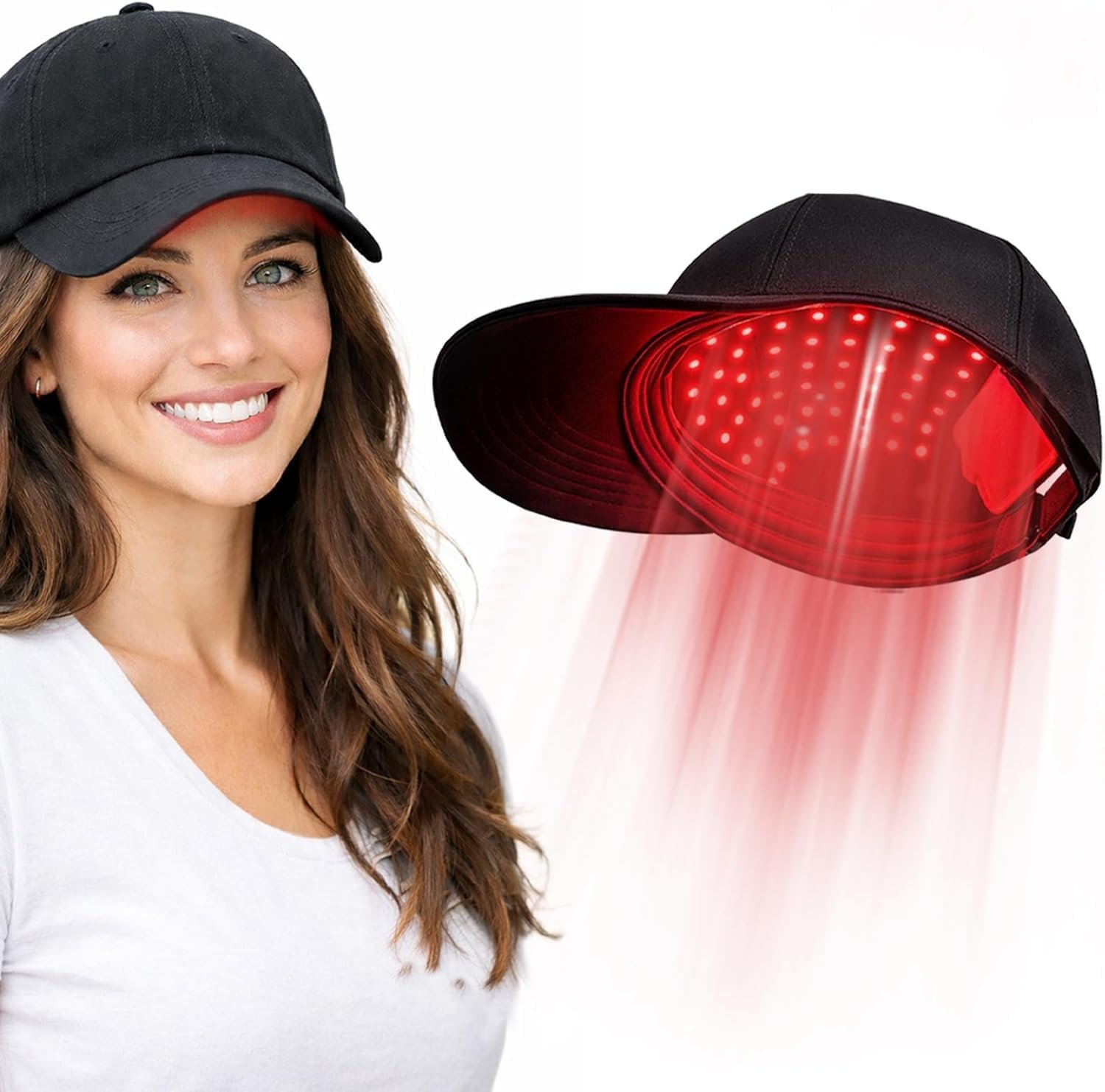 LLLT Laser Hair Growth Cap – Black