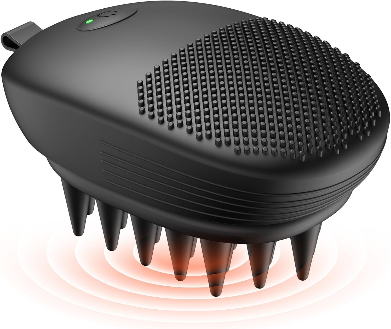 EKZ Sonic Vibrating Scalp Massager Shampoo Brush – Electric Silicone Hair Scrubber for Deep Scalp Cleansing, Dandruff Removal, Rich Foam & Relaxing Massage, Wet & Dry Use, USB-C Charging