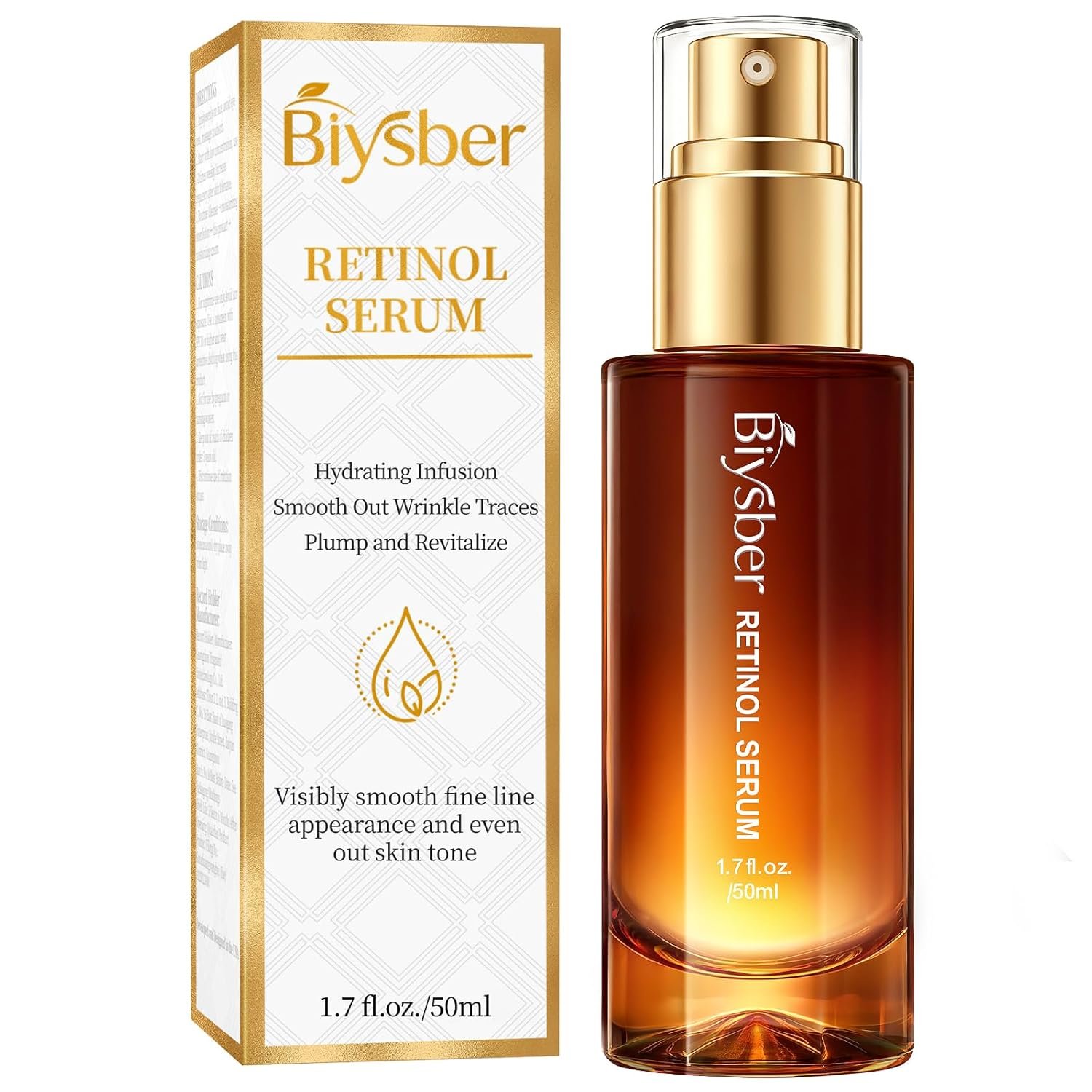 Retinol Collagen Serum for Face: Anti Aging &Anti Wrinkle Repair Peptide Serum with Hyaluronic Acid Hydration Booster-Day/Night Facial Firming Neck Skin Care for Women/Men(1.70 Fl Oz)
