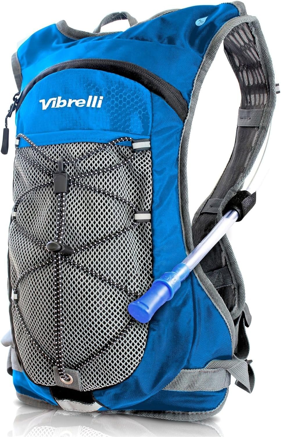 VibrelliVibrelli Hydration Backpack & 2L Hydration Bladder – High Flow Bite Valve – Hydration Pack for Cycling, Running, Hiking